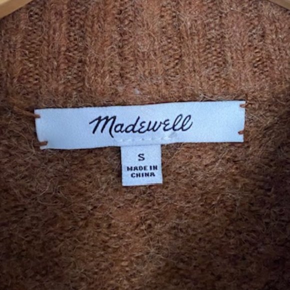 MADEWELL DILLON MOCK NECK PULLOVER SWEATER SIZE SMALL - Picture 3 of 6